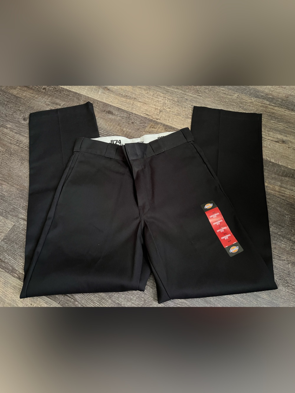 Dickies Men’s Black Straight-Leg Work Pants
